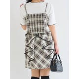 【WEB限定】[SET]チェック柄リボンビスチェ×ミニスカート | Re-J＆SUPURE | 詳細画像4 