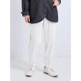 白 | リブ切替ジョガーパンツ | LUDIC PARK