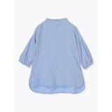 サックス | オーガニックコットンボトルネックチュニック | LUDIC PARK