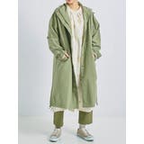 カーキ | 刺繍フードコート | LUDIC PARK