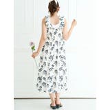 花柄ギャザー肩紐ワンピース | LUDIC PARK | 詳細画像8