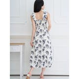 花柄ギャザー肩紐ワンピース | LUDIC PARK | 詳細画像15