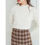 オフホワイト | フクレジャガードボトルネックプルオーバー | LUDIC PARK