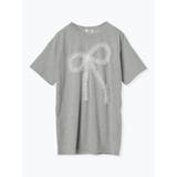 淡グレー | チュールリボンTシャツ | LUDIC PARK