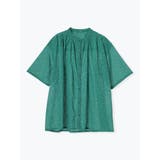 緑 | ドットプリントブラウス | LUDIC PARK