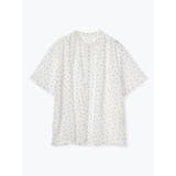 オフホワイト | ドットプリントブラウス | LUDIC PARK