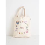 miffy 刺繍 帆布トートバッグ【ナチュラルフラワーリース】 | LUDIC PARK | 詳細画像1
