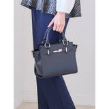 黒 | [2WAY]ビジュー付きフェイクレザーバッグ | LUDIC PARK