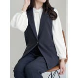 黒 | 【Wクロス】テーラードベスト（セットアップ可） | LUDIC PARK