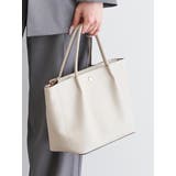 グレー | [2WAY]フェイクレザーボタントートバッグ | LUDIC PARK