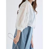 袖ドロストストライプショート丈シャツ | LUDIC PARK | 詳細画像11