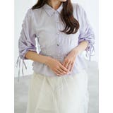 多種ボタン袖ドロストペプラムシャツ | LUDIC PARK | 詳細画像3