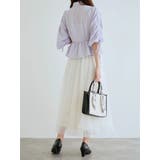 多種ボタン袖ドロストペプラムシャツ | LUDIC PARK | 詳細画像10