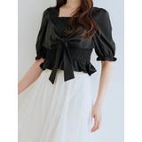 無地シャーリングリボンブラウス | LUDIC PARK | 詳細画像11 