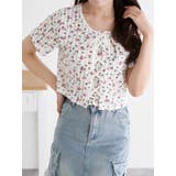 小花柄 レースアッププルオーバー | LUDIC PARK | 詳細画像2 