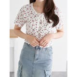 小花柄 レースアッププルオーバー | LUDIC PARK | 詳細画像3 