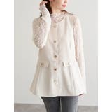 オフホワイト | ペプラムベスト | LUDIC PARK