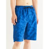 紺 | マイクロボーダー×カモフラージュ柄サーフパンツ | Resort Island