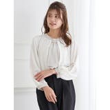 【マルチWAY】ラクケア パールアクセサリー付きボウタイブラウス | LUDIC PARK | 詳細画像15 