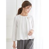 ラクケアアクセサリー付きタックバルーンブラウス | LUDIC PARK | 詳細画像2 