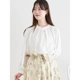 ラクケアアクセサリー付きタックバルーンブラウス | LUDIC PARK | 詳細画像14 