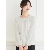 ラクケアアクセサリー付きタックバルーンブラウス | LUDIC PARK | 詳細画像35 