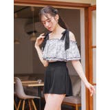 花柄・ドット柄×オフショル水着 スイムウェア 3点セット | Resort Island | 詳細画像28 