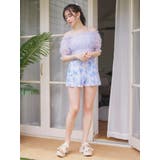 オーガンジー×オフショル水着 スイムウェア 3点セット | Resort Island | 詳細画像36 