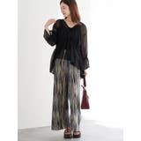 フロントダブルリボンブラウス（無地・ストライプ柄） | LUDIC PARK | 詳細画像15 