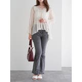 フロントダブルリボンブラウス（無地・ストライプ柄） | LUDIC PARK | 詳細画像26 