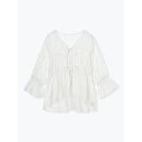 フロントダブルリボンブラウス（無地・ストライプ柄） | LUDIC PARK | 詳細画像30 