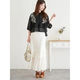 刺繍風プリントマーメイドスカート | LUDIC PARK | 詳細画像18 