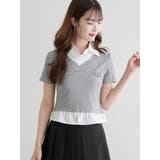 シャツレイヤード風トップス | LUDIC PARK | 詳細画像1 