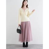 ヘンリーネックリブニットトップス（無地・ボーダー柄） | LUDIC PARK | 詳細画像8 