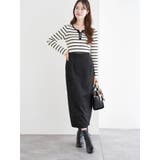 ヘンリーネックリブニットトップス（無地・ボーダー柄） | LUDIC PARK | 詳細画像13 