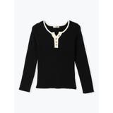 ヘンリーネックリブニットトップス（無地・ボーダー柄） | LUDIC PARK | 詳細画像27 