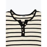 ヘンリーネックリブニットトップス（無地・ボーダー柄） | LUDIC PARK | 詳細画像32 