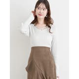 フロントクロスリブラメニットトップス | LUDIC PARK | 詳細画像11 