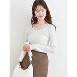 フロントクロスリブラメニットトップス | LUDIC PARK | 詳細画像12 