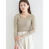 フロントクロスリブラメニットトップス | LUDIC PARK | 詳細画像21 