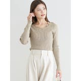 フロントクロスリブラメニットトップス | LUDIC PARK | 詳細画像22 