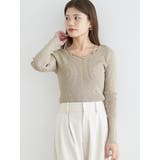 フロントクロスリブラメニットトップス | LUDIC PARK | 詳細画像23 