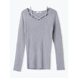 フロントクロスリブラメニットトップス | LUDIC PARK | 詳細画像36 