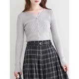 カーデ風リブニットプルオーバー | LUDIC PARK | 詳細画像25 