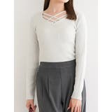 フロントクロスリブラメニットプルオーバー | LUDIC PARK | 詳細画像12 