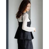 [SET]スエードポンチラップ風キャミソール×ワイドパンツ | LUDIC PARK | 詳細画像8 