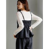 [SET]スエードポンチラップ風キャミソール×ワイドパンツ | LUDIC PARK | 詳細画像9 