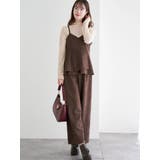 [SET]スエードポンチラップ風キャミソール×ワイドパンツ | LUDIC PARK | 詳細画像13 