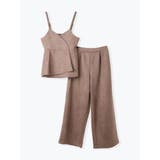 [SET]スエードポンチラップ風キャミソール×ワイドパンツ | LUDIC PARK | 詳細画像17 