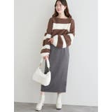 シャギーボーダーショート丈ニットプルオーバー | LUDIC PARK | 詳細画像18 